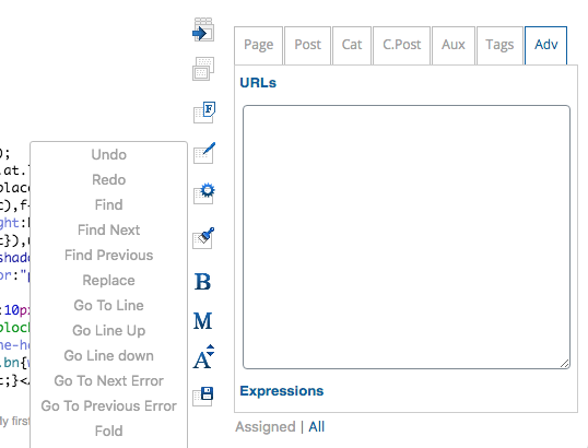 CJT PLUS Editor Toolbar